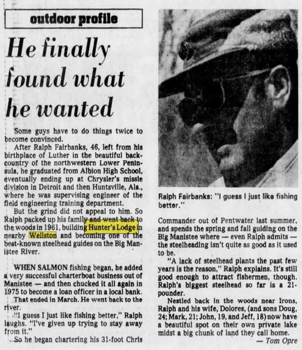 Hunters Lodge (Lumberjack Lodge, Vagabond Lodge) - Oct 21 1979 Article On Ralph Fairbanks (newer photo)